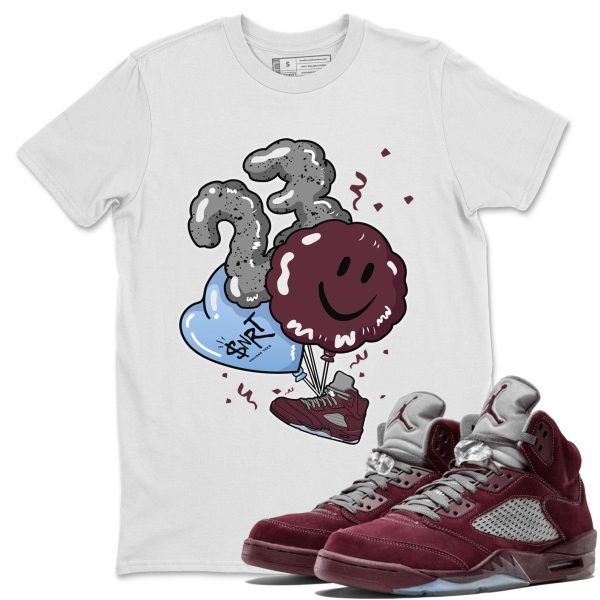 Balloon Unisex Tees - Sneaker Shirt To Match 5s Burgundy Jezsport.com