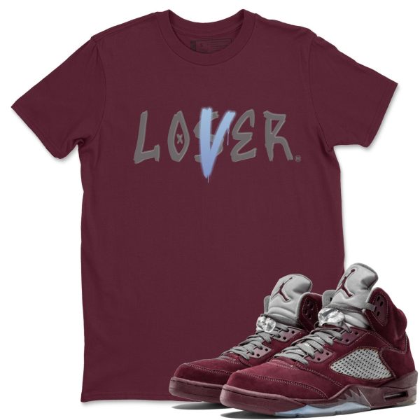 Loser Lover Unisex Tees - Sneaker Shirt To Match 5s Burgundy Jezsport.com