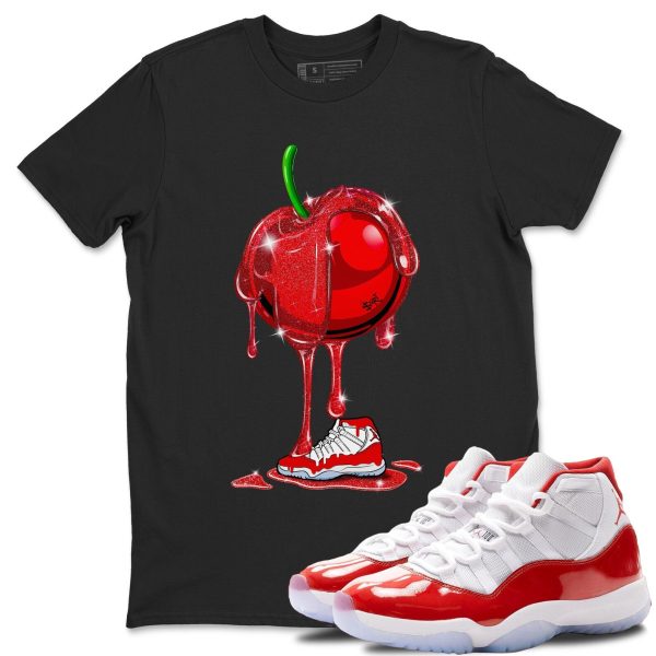 Dripping Cherries Unisex Tees - Sneaker Shirt To Match 11s Cherry Jezsport.com