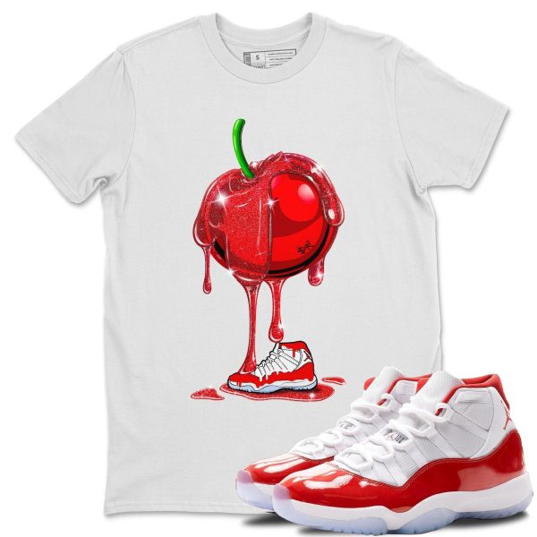 Dripping Cherries Unisex Tees - Sneaker Shirt To Match 11s Cherry Jezsport.com