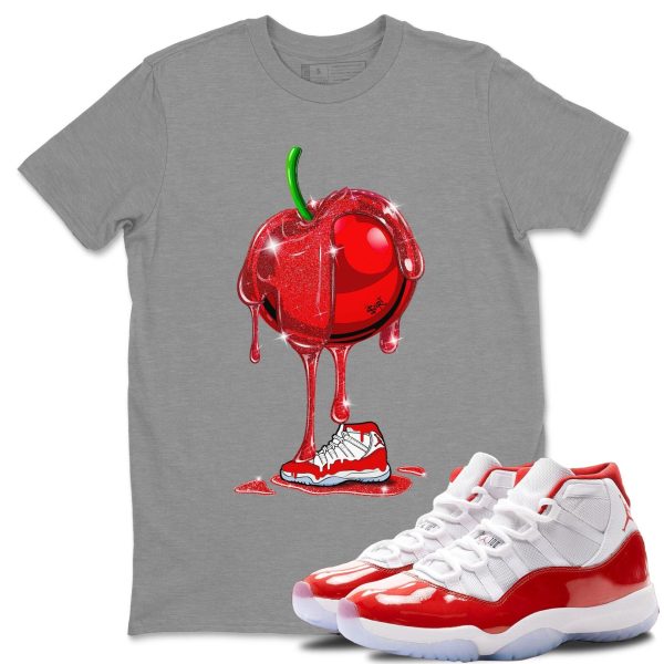 Dripping Cherries Unisex Tees - Sneaker Shirt To Match 11s Cherry Jezsport.com