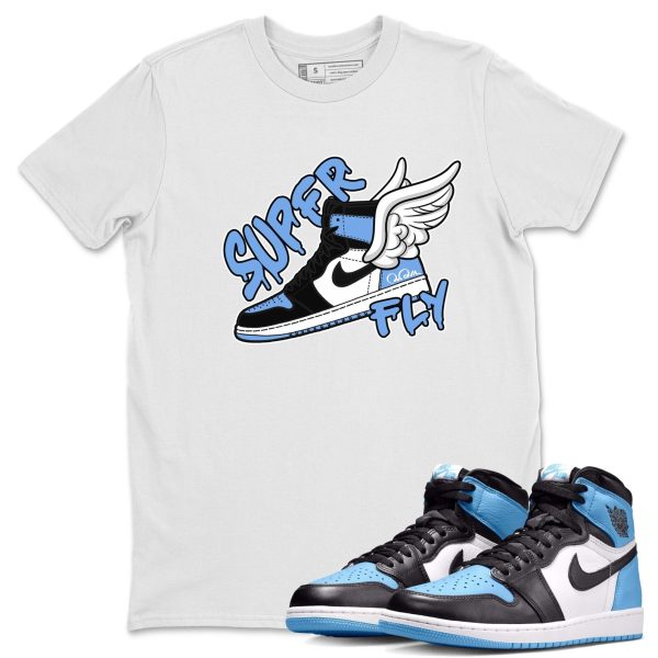 Super Fly Unisex Short Sleeve T-Shirt - Sneaker Shirt To Match 1s UNC University Blue Jezsport.com