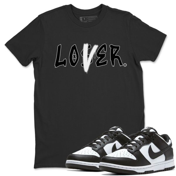 Loser Lover Unisex Crew Neck T-Shirt - Sneaker Shirt To Match Dunks Panda Black White Jezsport.com