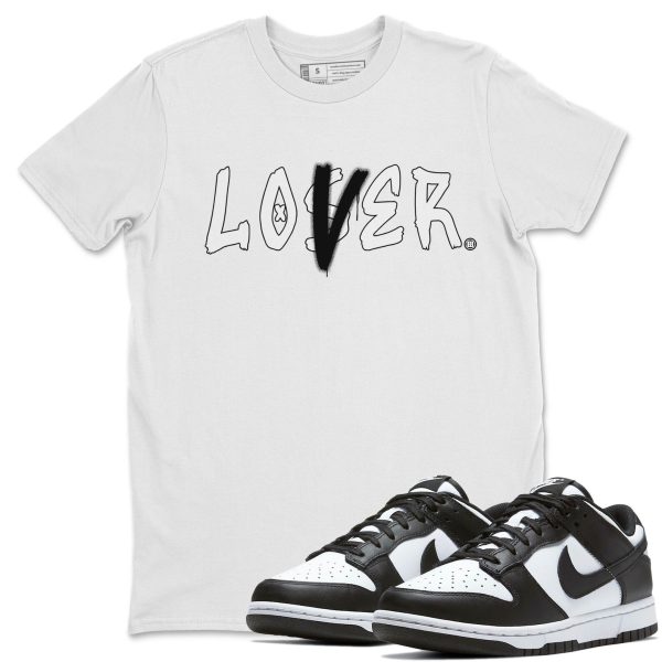 Loser Lover Unisex Crew Neck T-Shirt - Sneaker Shirt To Match Dunks Panda Black White Jezsport.com