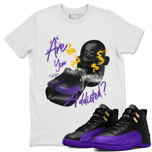 Are You Addicted Unisex Crew Neck T-Shirt - Sneaker Shirt To Match 12s Field Purple Jezsport.com