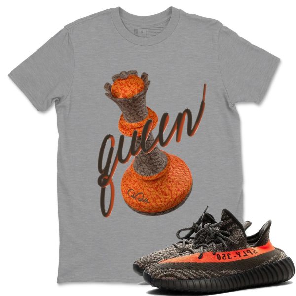 3D Queen Unisex Crew Neck T-Shirt - Sneaker Shirt To Match Yeezys 350 Carbon Beluga Jezsport.com