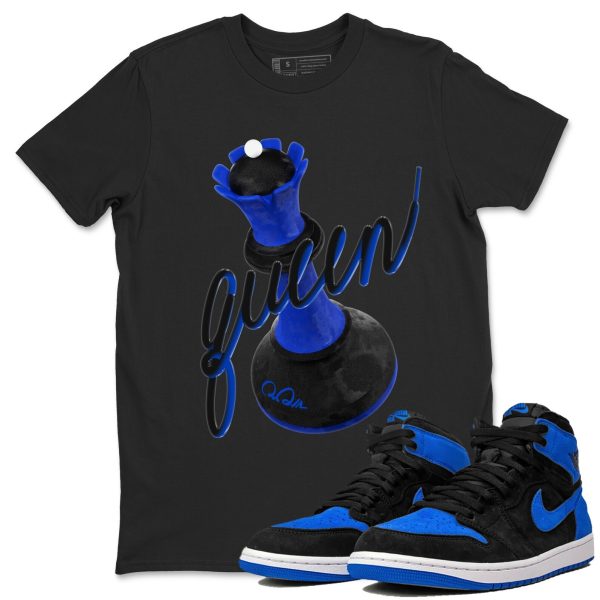 3D Queen Unisex T-Shirt - Sneaker Shirt To Match 1s Royal Reimagined Jezsport.com