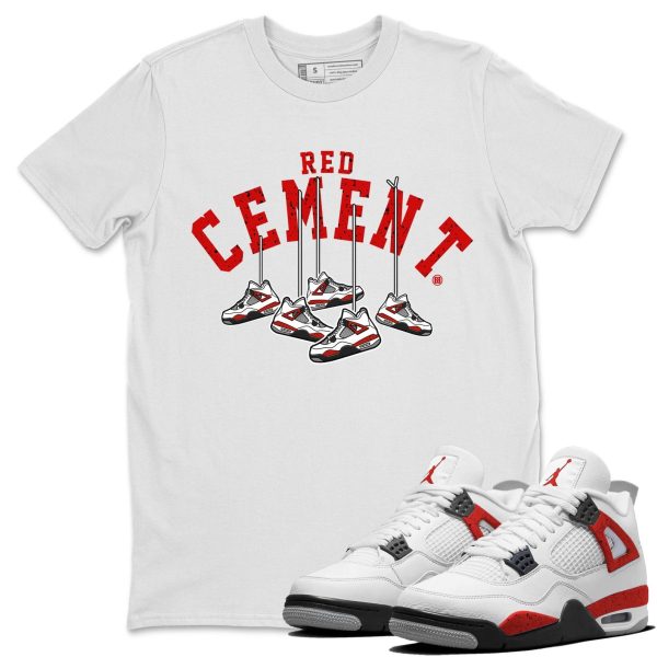 Hanging Sneakers - Sneaker Shirt To Match 4s Red Cement Jezsport.com