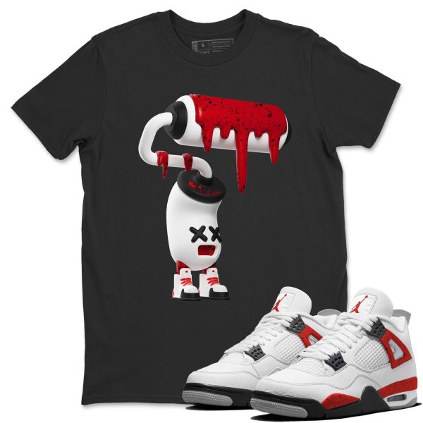 3D Paint Roller - Sneaker Shirt To Match 4s Red Cement Jezsport.com