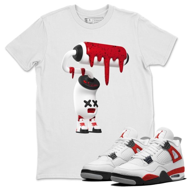 3D Paint Roller - Sneaker Shirt To Match 4s Red Cement Jezsport.com