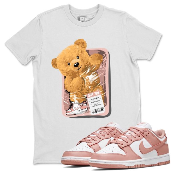 Packaged Bear - Sneaker Shirt To Match Dunks Rose Whisper Jezsport.com