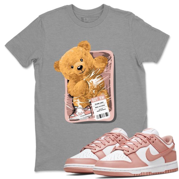 Packaged Bear - Sneaker Shirt To Match Dunks Rose Whisper Jezsport.com