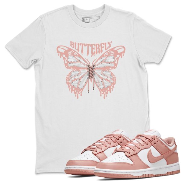 Butterfly - Sneaker Shirt To Match Dunks Rose Whisper Jezsport.com