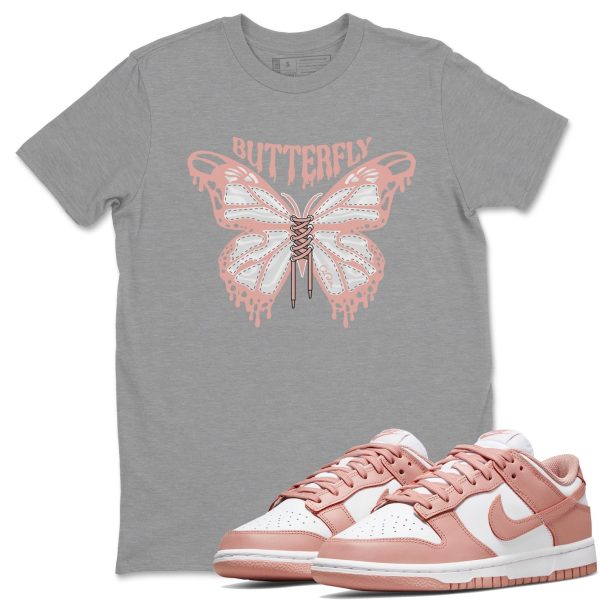 Butterfly - Sneaker Shirt To Match Dunks Rose Whisper Jezsport.com