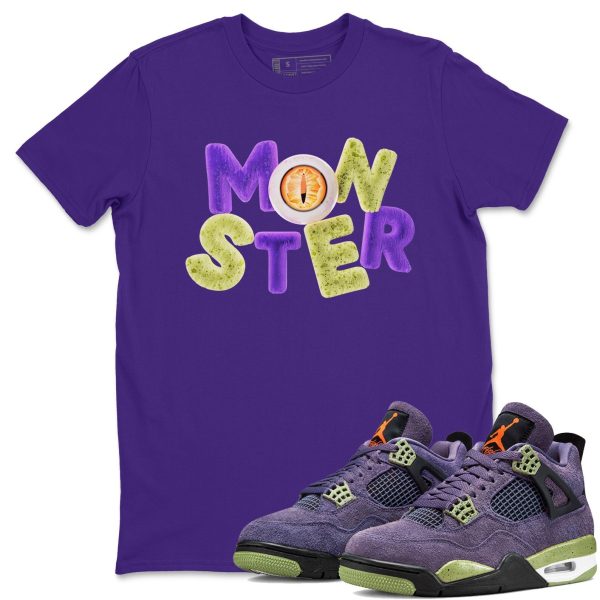 Monster - Sneaker Shirt To Match 4s Canyon Purple Jezsport.com