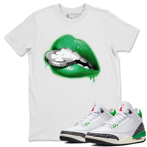 Lips Coin Unisex Short Sleeve T-Shirt - Shirt To Match 3s Lucky Green Jezsport.com