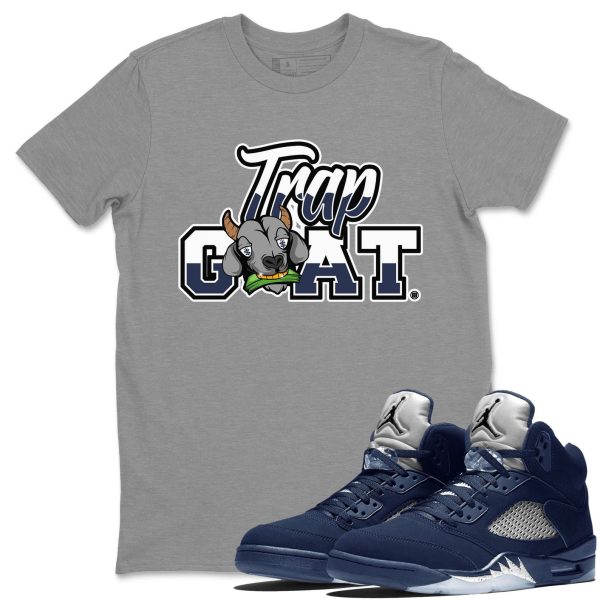 Trap Goat Unisex Crew Neck Sneaker Matching Tee Shirt To Match 5s Georgetown Jezsport.com