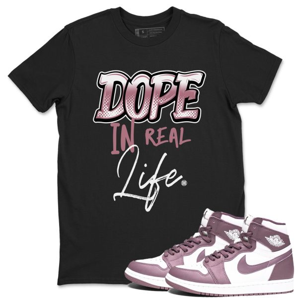 Dope In Real Life Unisex Crew Neck Sneaker Matching Tee Shirt To Match 1s Mauve Jezsport.com