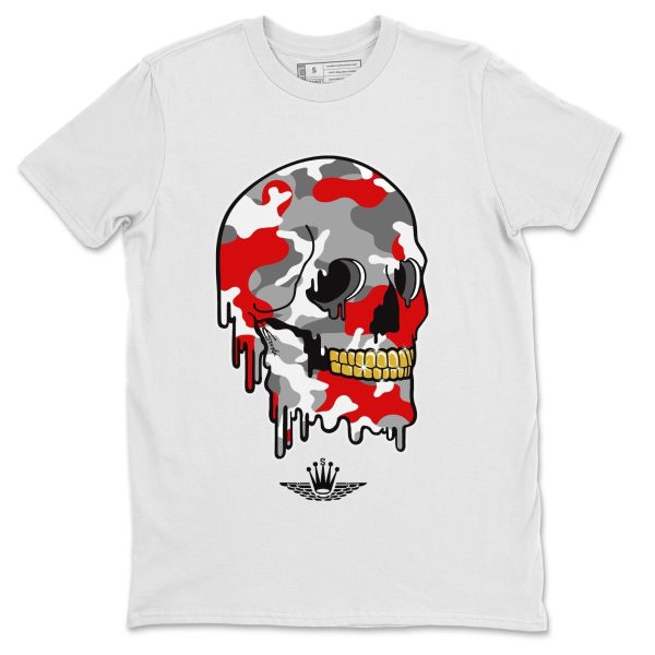 Dripping Camo Unisex TUnisex Tee - Sneaker T-Shirt To MatchShirt - 9s Fire Red Jezsport.com