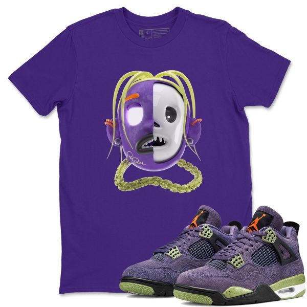 Goosebumps Boy Sneaker Matching Tee Unisex Tee - Sneaker T-Shirt To Match 4s Canyon Purple Jezsport.com