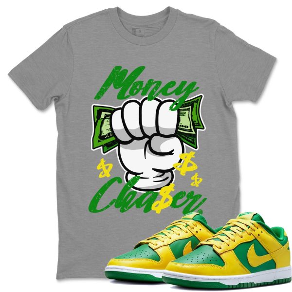 Money Chaser Unisex Crew Neck Sneaker Matching Tee Shirt To Match Dunks Reverse Brazil Jezsport.com