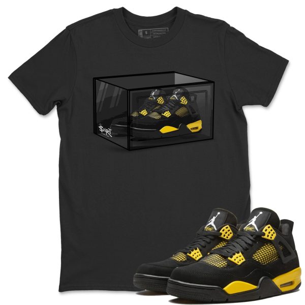 Shoe Box Unisex Crew Neck Sneaker Matching Tee Shirt To Match 4s Thunder Jezsport.com