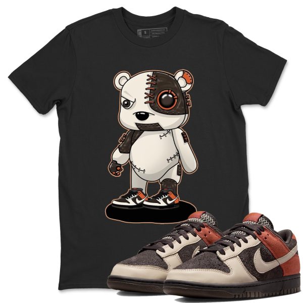 Cyborg Bear Unisex Crew Neck Sneaker Matching Tee Shirt To Match Red Panda Jezsport.com