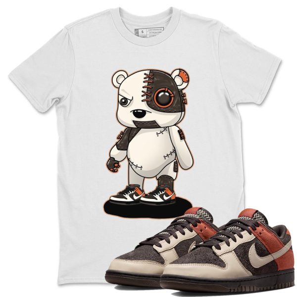 Cyborg Bear Unisex Crew Neck Sneaker Matching Tee Shirt To Match Red Panda Jezsport.com