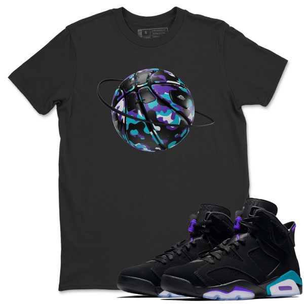 Camo Basketball Planet Unisex Tee - Sneaker T-Shirt To Match 6s Aqua Jezsport.com