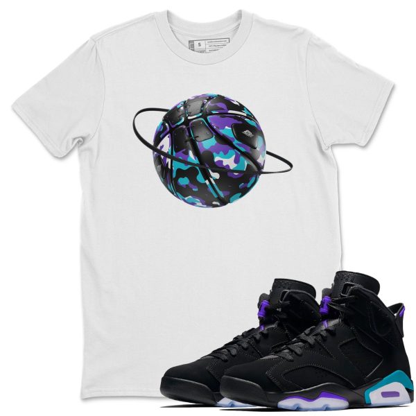 Camo Basketball Planet Unisex Tee - Sneaker T-Shirt To Match 6s Aqua Jezsport.com