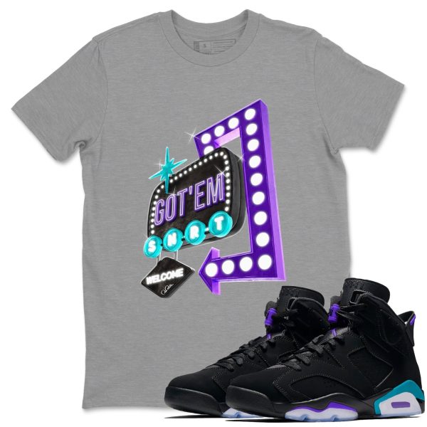 Retro Neon Sign Unisex Tee - Sneaker T-Shirt To Match 6s Aqua Jezsport.com