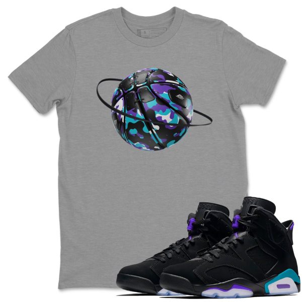 Camo Basketball Planet Unisex Tee - Sneaker T-Shirt To Match 6s Aqua Jezsport.com