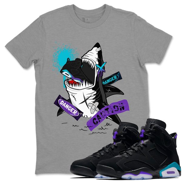 Dangerous Shark Unisex Tee - Sneaker T-Shirt To Match 6s Aqua Jezsport.com