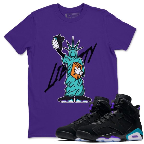 Statue Of Liberty Unisex Tee - Sneaker T-Shirt To Match 6s Aqua Jezsport.com