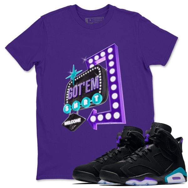 Retro Neon Sign Unisex Tee - Sneaker T-Shirt To Match 6s Aqua Jezsport.com