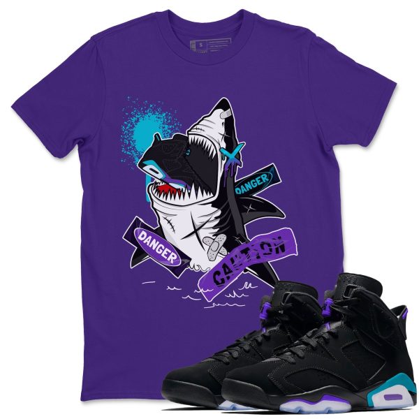 Dangerous Shark Unisex Tee - Sneaker T-Shirt To Match 6s Aqua Jezsport.com