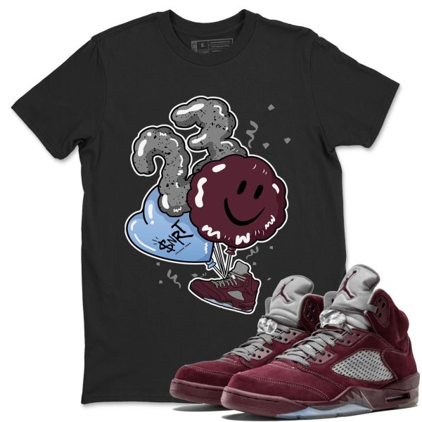 Balloon Unisex Tees - Sneaker Shirt To Match 5s Burgundy Jezsport.com