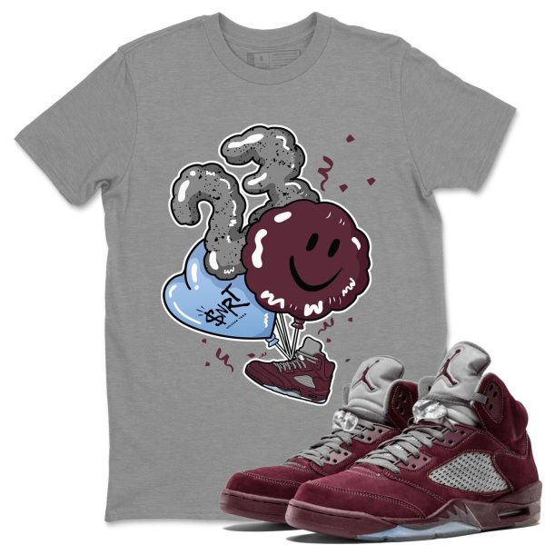 Balloon Unisex Tees - Sneaker Shirt To Match 5s Burgundy Jezsport.com