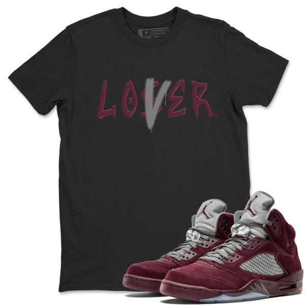 Loser Lover Unisex Tees - Sneaker Shirt To Match 5s Burgundy Jezsport.com