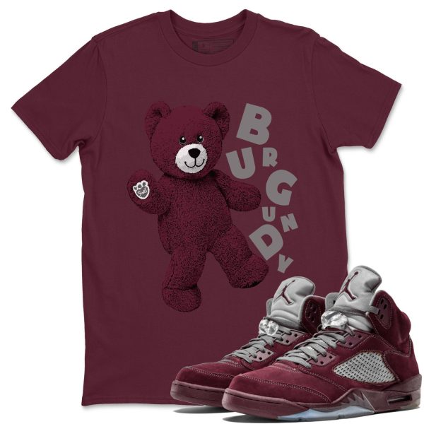 Hello Bear Unisex Tees - Sneaker Shirt To Match 5s Burgundy Jezsport.com