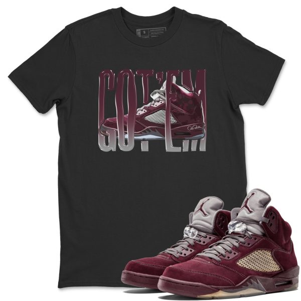 Wiggling Gotem Unisex Tees - Sneaker Shirt To Match 5s Burgundy Jezsport.com