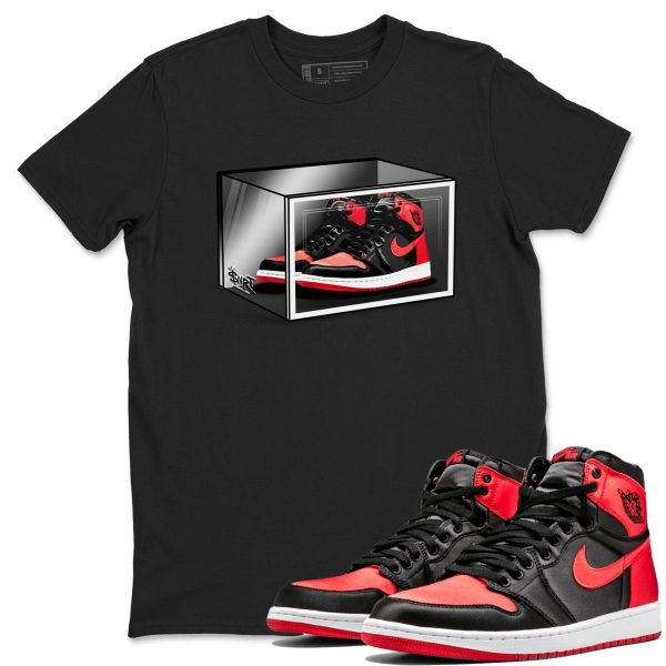 Shoe Box Unisex Short Sleeve Crew Neck Sneaker Tee To Match 1s Satin Bred Jezsport.com