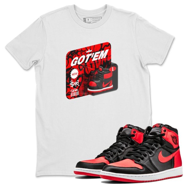 Vintage Toy Packaging Unisex Short Sleeve Crew Neck Sneaker Tee To Match 1s Satin Bred Jezsport.com