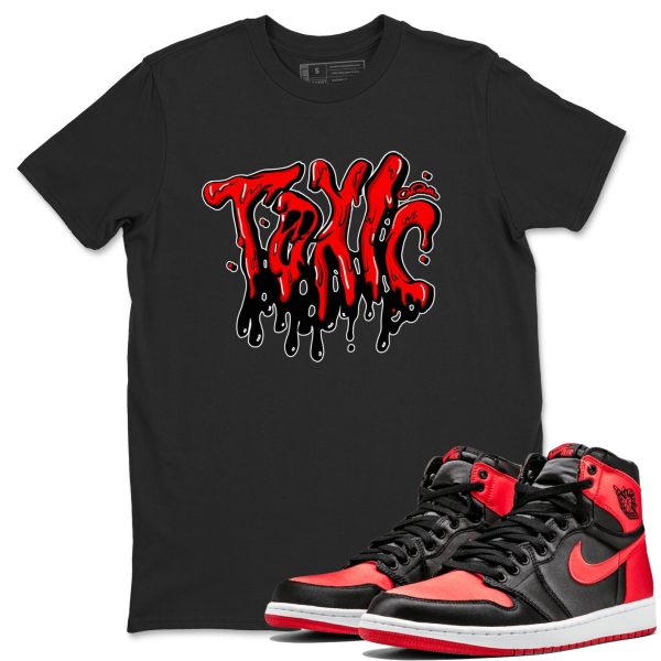 Toxic Unisex Short Sleeve Crew Neck Sneaker Tee To Match 1s Satin Bred Jezsport.com