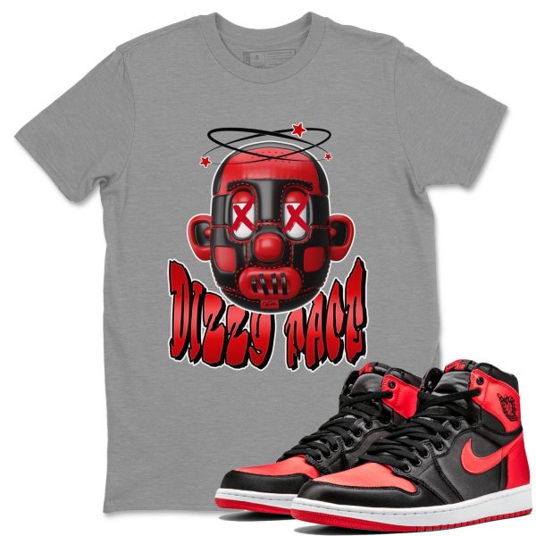 Dizzy Face Unisex Short Sleeve Crew Neck Sneaker Tee To Match 1s Satin Bred Jezsport.com