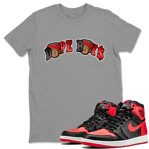 Dope Boys Unisex Short Sleeve Crew Neck Sneaker Tee To Match 1s Satin Bred Jezsport.com