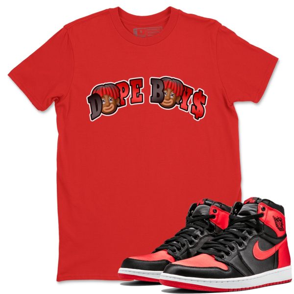 Dope Boys Unisex Short Sleeve Crew Neck Sneaker Tee To Match 1s Satin Bred Jezsport.com