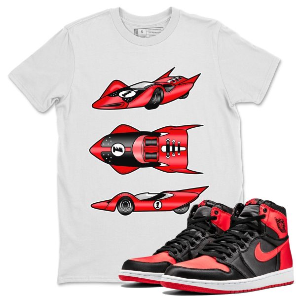 Race Car Unisex Short Sleeve Crew Neck Sneaker Tee To Match 1s Satin Bred Jezsport.com