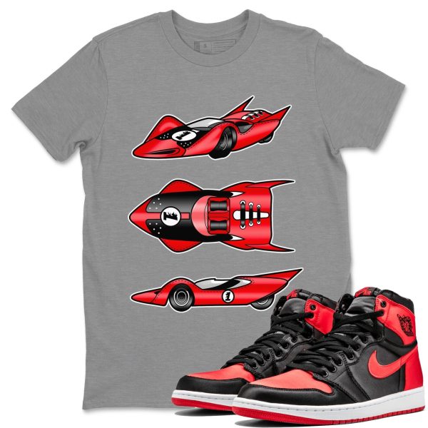 Race Car Unisex Short Sleeve Crew Neck Sneaker Tee To Match 1s Satin Bred Jezsport.com