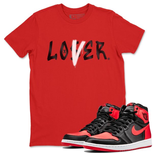 Loser Lover Unisex Short Sleeve Crew Neck Sneaker Tee To Match 1s Satin Bred Jezsport.com